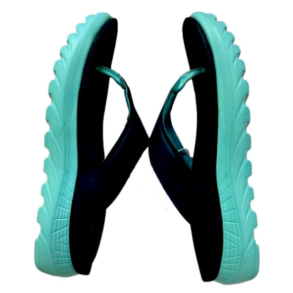 Vionic Blissful Restore Toe/Post Navy/Porcelain Blue Recovery Sandal - Picture 2 of 8